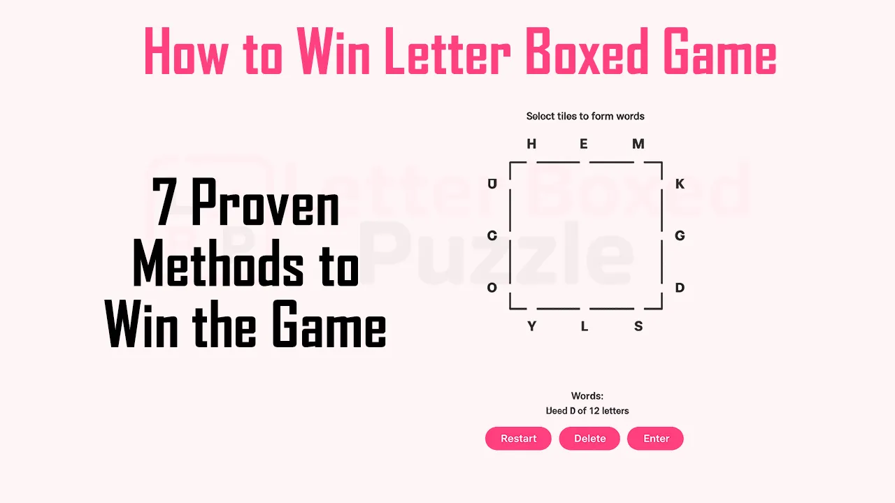 How to Win Letter Boxed