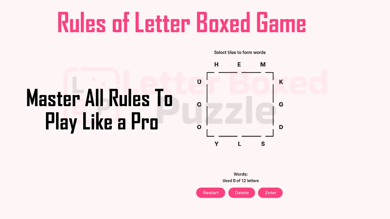 Letter Boxed Game Rules