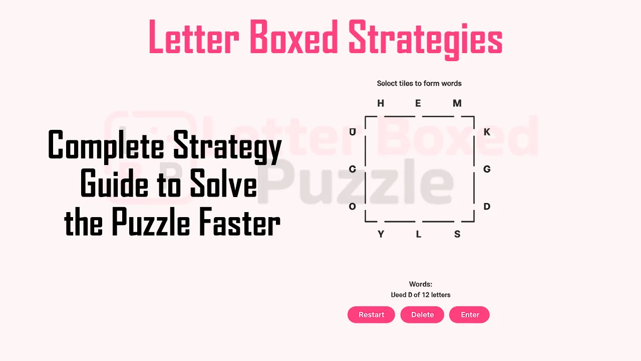 Letter Boxed Strategies